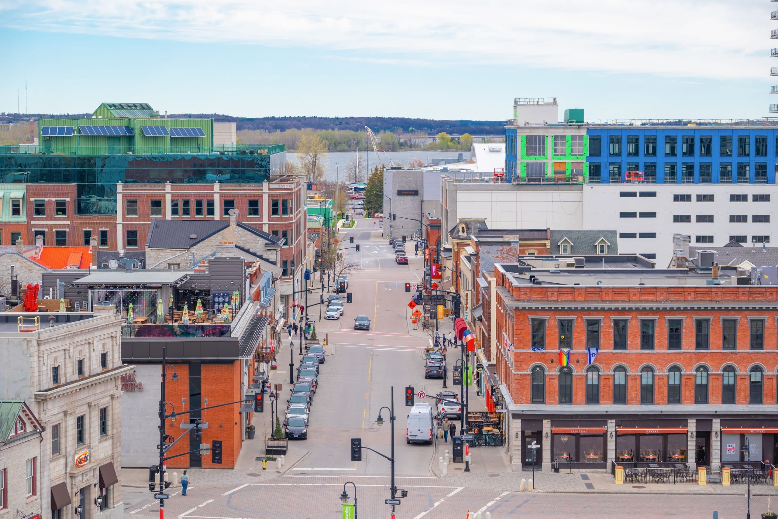 Aerial view of Kingston